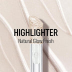 KYDA Liquid Highlighter, Natural Shimmer Tinted, Lasting Glossy Finish, Silky Creamy Lightweight Cover, Radiant Glow Face Enhancing Makeup, Body Liquid Illuminator-Champagne