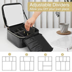 Relavel makeup train case with