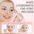 Rechargeable Facial Hair Remover for Women: 2-in-1 Device for Shaping Eyebrows and Removing Face Peach Fuzz (Gradient Pink)