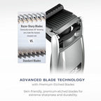 ConairMAN Beard Trimmer for Men, for Face and Mustache, Wet/Dry Beard and Stubble Trimmer, Flex Contouring Head with 15 Precise Settings and Premium