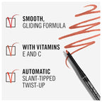 Rimmel Lasting Finish Exaggerate Automatic Lip Liner, 18 Rose Addiction (Pack of 5)