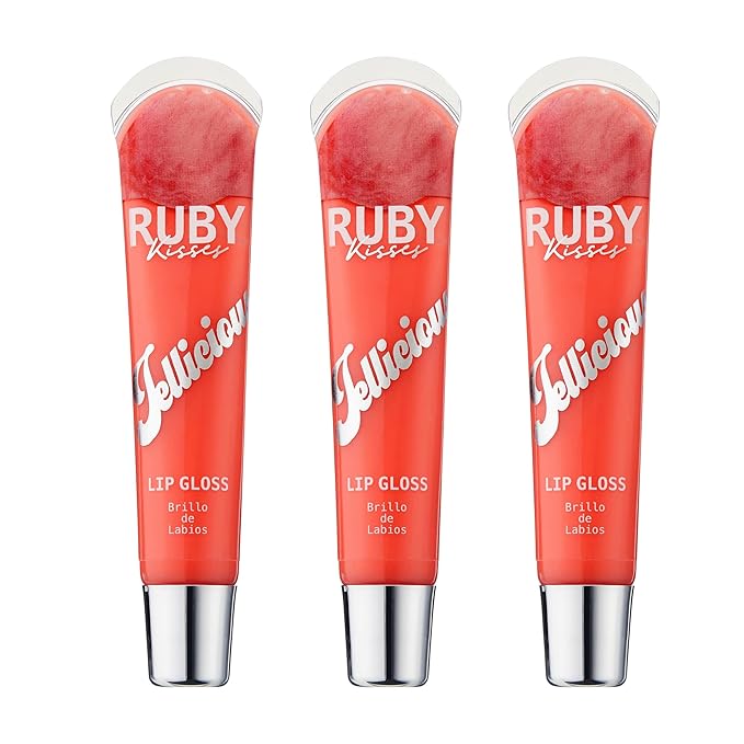 Ruby Kisses Jellicious Mouth Watering Lip Gloss JLG04 (3 PACKS)