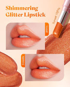 AMTS Tinted Lip Balm - Sunset Lights | Hydrating Glitter Lipstick | Pearl Shimmering Daily Lip Makeup for dry, cracked, chapped lips | korean beauty Moisture Lip Tint