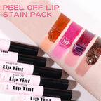 4 Colors Peel off Lip Stain Tint, Long-lasting Long-lasting
