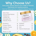 Advanced Vitamin C Face Cream - Brightening & Nourishing with Jojoba Oil, Kakadu Plum for Fine Lines, Wrinkles