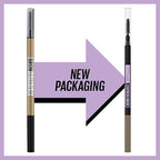 Maybelline Brow Ultra Slim Defining Eyebrow Makeup Mechanical Pencil With 1.55 MM Tip And Blending Spoolie For Precisely Defined Eyebrows, Light Blonde, 0.003 oz.