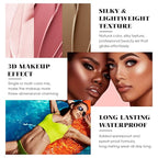 3Pcs Cream Contour Stick Makeup Kit - Cream Blush Stick Highlighter Stick Contour Bronzer Stick for Cheeks, Waterproof Long Lasting Blendable, Contour Stick Trio for Face Makeup (#02, 05, 06)