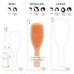 Tangle Teezer Plant-Based Ultimate Detangler Brush, Dry & Wet Hair Brush, Eliminates Knots & Reduces Breakage for All Hair Types, Orange