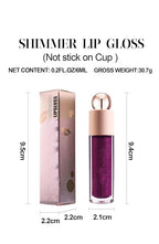 Shimmer Lip Gloss,Shine Liquid Lipstick Glossy Shimmer Finish, Glitter Sparkly Smooth Primer Lip Tint,Moisturizing Matte Lip Glaze Fine Glitter Waterproof Non-Stick Cup for Girls Women(#08)