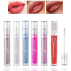 6 PCS Clear Glass Hydrating Lip Gloss Set,Essence Lip Stick Jelly Toothed Lip,Plumping Lip Oil Long Lasting Moisture,Lip Treatment,Lip Balm Kit,Lip Stains For Women,Lip Makeup