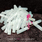 50 Lip Balm Container Kit with Filling Tray and Spatula, Round Tube Refillable Empty Tube 3 Colors, 0.15 oz, BPA Free, for DIY Homemade Lipstick Lipstick (50 translucent kits,)