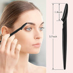 6 Pcs Black Eyebrow Razor, Face Razors Multipurpose, Facial Razors for Women Men, Eyebrow Trimmers Shaver with Protective Cover, Dermaplaning Tools for Face Body Use, Facial Hair Removal Tools
