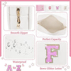 Personalized initial letter makeup bag,