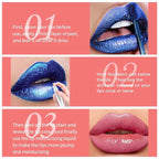 2PCS Peel Off Lip Stain Lip Tint Matte Liquid Lipstick Nude Lip Gloss Long Lasting Waterproof Lip Tint Stain Non-stick Cup Peel Off Lipstick Lip Makeup for Women Girls （01#+02#）