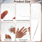 3 Pcs Acrylic Makeup Palette with 3Pcs Makeup