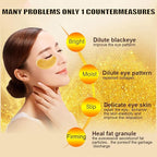 30 PCS Under Eye Collagen Patches,Crystal Pink Collagen Lip Masks，Gold Moisturizing Under Eye Mask，moisturizing skin, anti-chapping and anti-aging.…