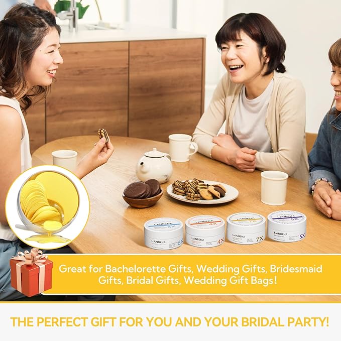 LANBENA 24K Gold Under Eye Patches(30 Pairs) -Cooling Eye Masks for Fine Lines Reduce, with Caffeine Niacinamide Tetrapeptide Hydra-Gel Collagen, Puffy Eyes & Dark Circles & Eye Bags Treatment