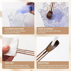 Acrylic Nail Brush Size 14,KEMEISI 100% Pure Kolinsky Nail Art Brushes Sturdy Handle Oval Shaped Acrylic Powder Nail Design Tools for Professional Manicure DIY Home Salon (Gold)