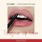 Runway Rogue Designer Liner Lip Pencil, Matte Blush-Pink Lip Liner Pencil and Lip Liner Sharpener, ‘It’s a Wrap’