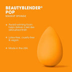 Beautyblender® | Pop Beauty Blender Makeup Sponge, Super-Soft Foam Easily Blends Foundations, Powders & Creams, Made in USA, Reusable, Washable, Streak Free Application, Vegan, Cruelty Free