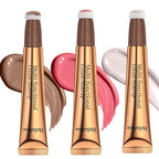 3PCS Liquid Contour Beauty Wand, Liquid Blush Highlighter Makeup Stick with Applicator, Cream Bronzer Stick Natural Matte Finish, Lightweight Blendable Cream Contour Highlighter Blush Wand