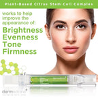 Citrus Stem Cell Gel for Face in Easy to Use targeted Syringe applicator | with Vitamin C, Retinol, Ceramides, Fruit Stem Cell Extract | May Help Hydrate, Firm and Brighten Skin | 0.4 oz / 12 g