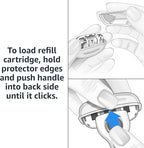 Amazon Basics 5-Blade Razor for Women, Handle, 2 Cartridges & Shower Hanger (Cartridges fit Amazon Basics Razor Handles only) (Previously Solimo)