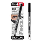 REVLON ColorStay Multiplayer Liquid-Glide Eye Pencil, Multi-Use Makeup With Blending Brush, Blends Then Sets, Creamy Texture, Waterproof, Smudge-proof, Longwearing, 401 Checkmate, 0.03 Oz