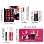 All in One Makeup Kit for Women Full Kit Girls Makeup Gift Sets Xmas Essential Bundle Include Eyeshadow Palette Lipstick Blush Concealer Eyeliner Mascara Foundation Brush Eyebrow Pencil