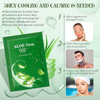 30 Pcs Aloe Vera Gel Bulk Travel Size Soothing Gel 98% Organic Aloe Vera Moisturizer for Skin and Hair Face Moisturizer for Sunburns Relief, Razor Burns, DIY Skincare