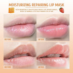 4Pcs Honey Strawberry Lip Balm Honey Exfoliator