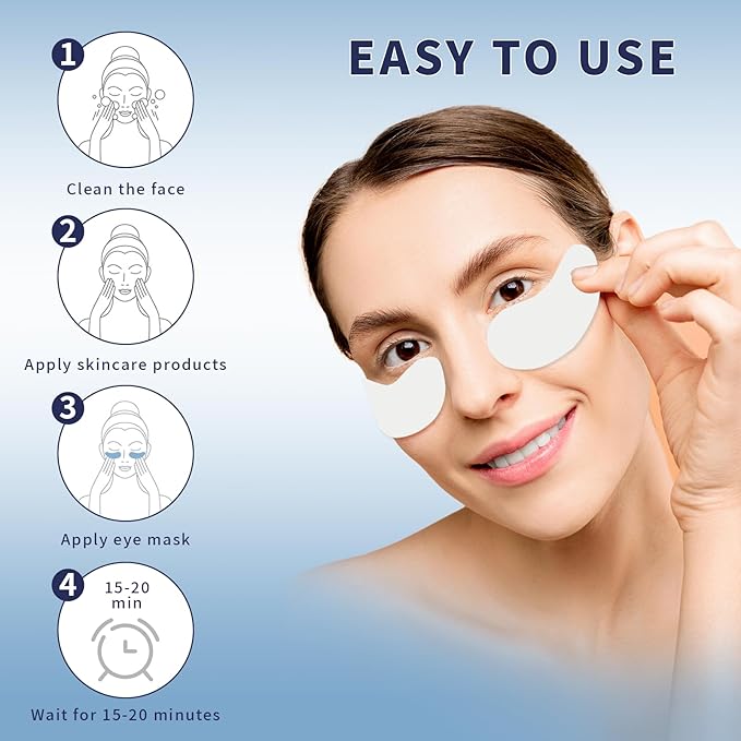 Under Eye Patches 5 Pairs Rreusable Under Eye Patches with Lifting Effect to Reduce Wrinkles and Fine Lines