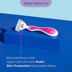 Schick Hydro Silk Shave Cream & 24-Hour Moisturizer | Pubic Hair Shave Cream for Women and Bikini Area Moisturizer, Shaving Cream for Women Sensitive Skin, 8 fluid oz