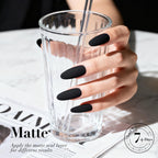 AZUREBEAUTY Nail Polish,Black Quick Dry Complete Natural Super Lustrous,Professional for DIY Manicure and Pedicure at Home