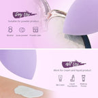 BEAKEY 5 Pcs Makeup Sponge Set, Latex-Free Makeup Sponges for Foundation, Multi-colored Boun Boun Sponges, Flawless for Liquid, Cream, and Powder