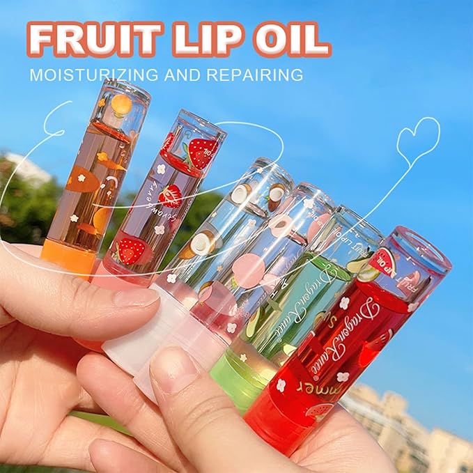 Moisturizing Lip Oil 6 Pcs Roll-on Lip Oil Moisturizing