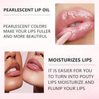 Hydrating Lip Glow Oil Set, Plumping Lip Oil Moisturizing Nourishing Shiny No-Sticky Transparent Tinted Lip Gloss Balm, Natural Lip Plumper Gloss Repairing Lightening (RoseWood)