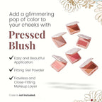 Paul & Joe Pressed Blush Palette Refill Only, Case Sold Separately, Oil-Absorbing Blush Powder, Bi-Color Face Blushes with Fitting Veil Powder, Pink and Rose, 07 Compote De Cerises, 0.17 oz