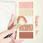 Paris Hilton Define Your Light Set - Blendable Highlighter Makeup with Vibrant Blush, Bronzer and Contour Palette - Makeup Palette with Brush - 1 pc