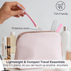 Face Razors for Women, Reusable Handle with 19 Microblades, Dermaplane Razor for Women Face, Eyebrow & Facial Razors, Peach Fuzz Remover, Gentle Exfoliating, for Sensitive Skin (Pearl Blush)