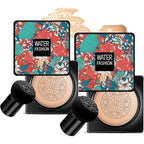 Air Cushion CC Cream Mushroom Head Foundation Air Waterproof-Natural 2Pack