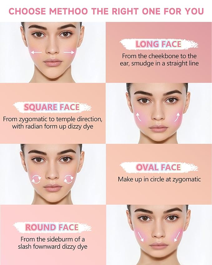 Flower Blush for Cheeks, Matte Shimmer Face Blush Powder,Contour Multiuse Facial Make up Palette,Longlasting Waterproof Embossed Blusher,Mother's Day Makeup Gift for Women-02#Camellia Orange