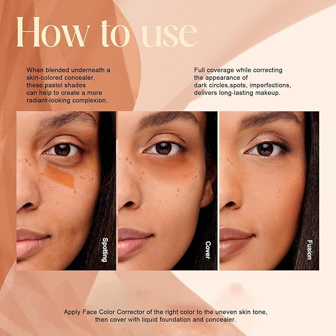 Makeup Blush Palette + Cream Contour Palette Kit, with 11 Pcs Complete Makeup Brushes, Contouring Concealer Palette for Medium Dark Skin to Conceals Dark Circles, Redness, Acne, Blemish