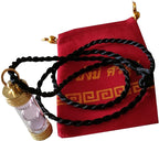 Thai Buddha Pendant Naga Eye Stone Pendant Color Pink Gem Men Women Energy Crystals for Healing and Protection Handmade Necklaces for Men