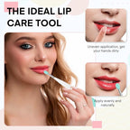 Unaone Lip Scrub Brush - 3 PCS Dual-ended Lip Scrubber Exfoliator and Silicone Lip Brush, 3-in-1 Silicone Lip Scrub Tool Lip Mask Applicator, Gentle Exfoliator & Applicator for Soft