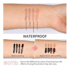 4Pcs Peel Off Lip Liner Stain - Long-Lasting, Smudge-Proof, Waterproof Nude Matte Lip Tint, Non-Fading Peel Off Lip Color, Effortless Precision & Full Coverage, Vegan & Cruelty-Free