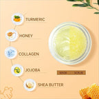 ANAIRUI Lip Therapy Set - Lip Care Kit - Includes Sugar Lip Scrub & Jelly Lip Sleep Mask, Lips Balm & Moisturizer, Dark Lip Care, Moisturizing for Fuller, Softer Lips (Turmeric & Honey)