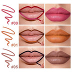 3 Colors Peel Off Lip Liner Stain with Tweezer, Long Lasting Waterproof Lip Tint Stains Makeup Set with Matte Finish for Women, Natural Look, Easy to Use, for All Skin Types (#015, M)