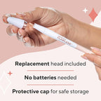 Finishing Touch Flawless Stray Hair Remover, Precise Micro-Blade Hair Removal Tool, Designed to Painlessly Cut Stray Hairs from Chin and Lips to Fingers and Toes, for All Skin Types