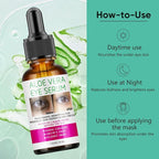 Aloe Vera Eye Serum Dark Circles Under Eye Treatment for Women to Reduce Appearance of Puffy Eyes Eye Bags Fine Lines and Wrinkles for All Skin Types, Beauty Skin Care Gift